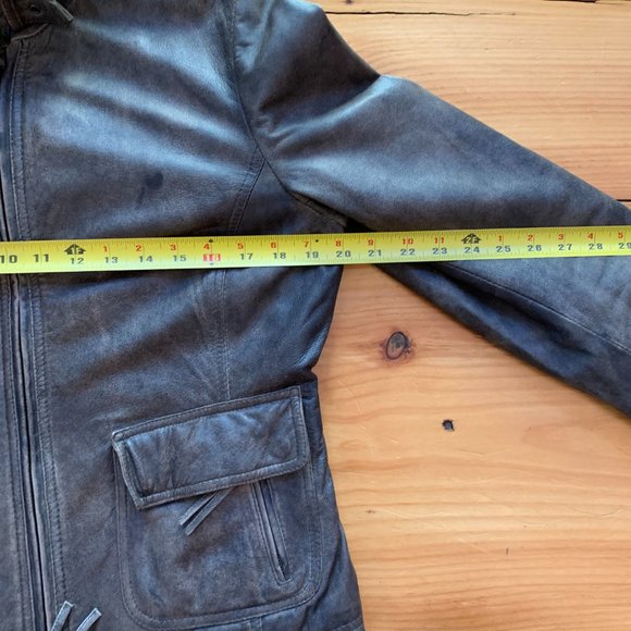 Women's brown leather jacket by Scully, size L - Picture 10 of 11